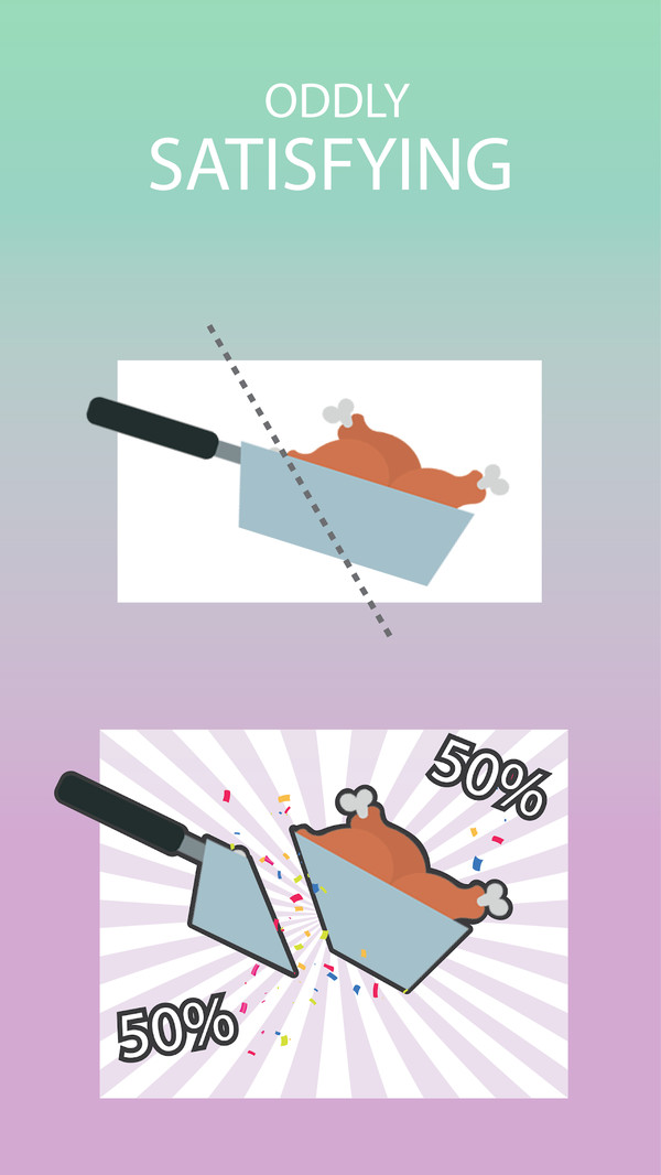 完美切两半截图