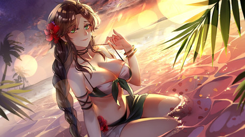 加油偶像小姐《姬魔恋战纪》关羽升七心啦！