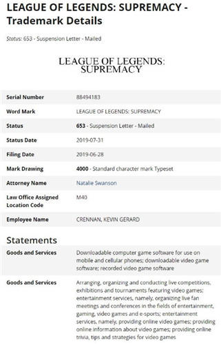拳头重新注册《LOL》系列游戏商标 或推出卡牌手游