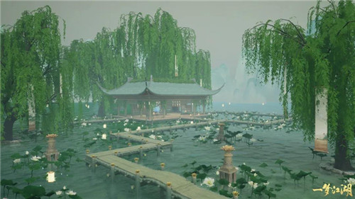 江南可采莲 《一梦江湖》七夕侠缘新地图曝光