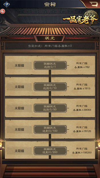 卖萌日揭秘《一品官老爷》宗祠系统，子嗣联姻助攻升官发财！