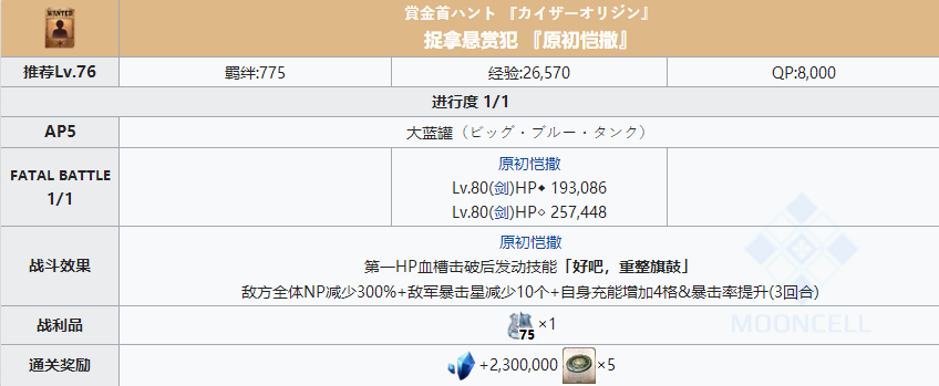 命运冠位指定