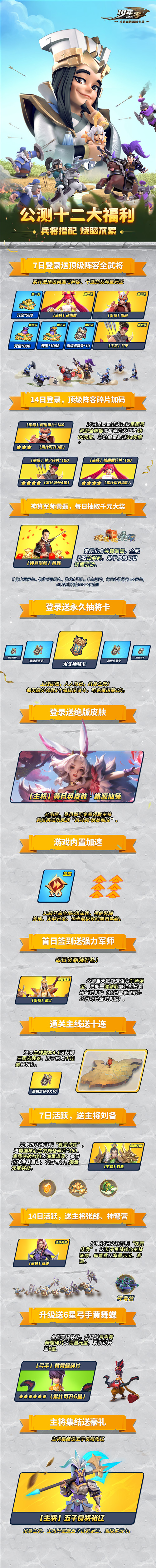 《少年三国志：零》明日公测！十二大福利来袭，震撼CG大片首曝