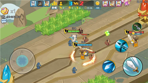 乱斗英雄3v3单机游戏截图