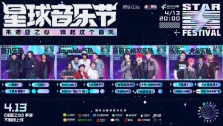 《诺亚之心》星球音乐节，线上云摇滚躁动春天