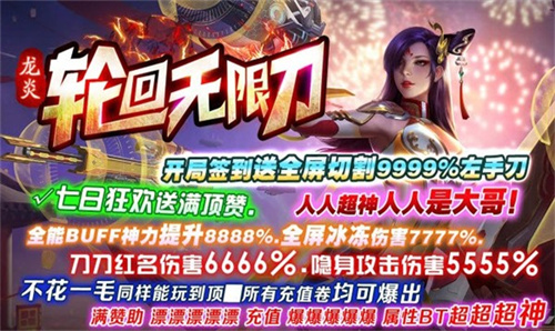 龙炎轮回无限刀大极品截图