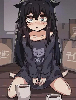 在阴暗的房间中与孤独女孩的物语桃子移植