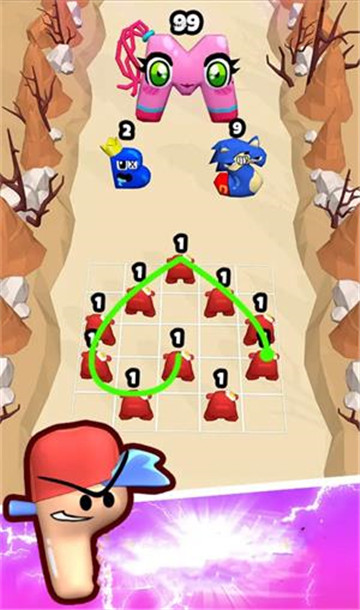 融合字母截图