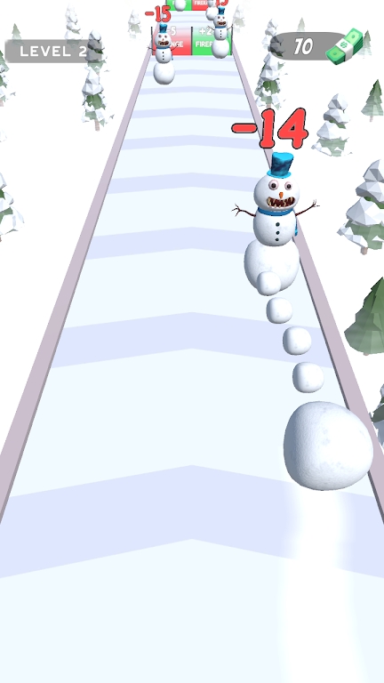 收集雪球跑游戏截图