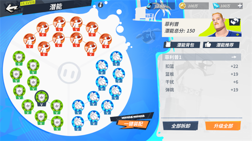 全明星街球派对菲利普潜能推荐 全明星街球派对菲利普潜能加点