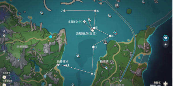 原神枫丹七个海面浮标攻略 原神枫丹七个海面浮标位置