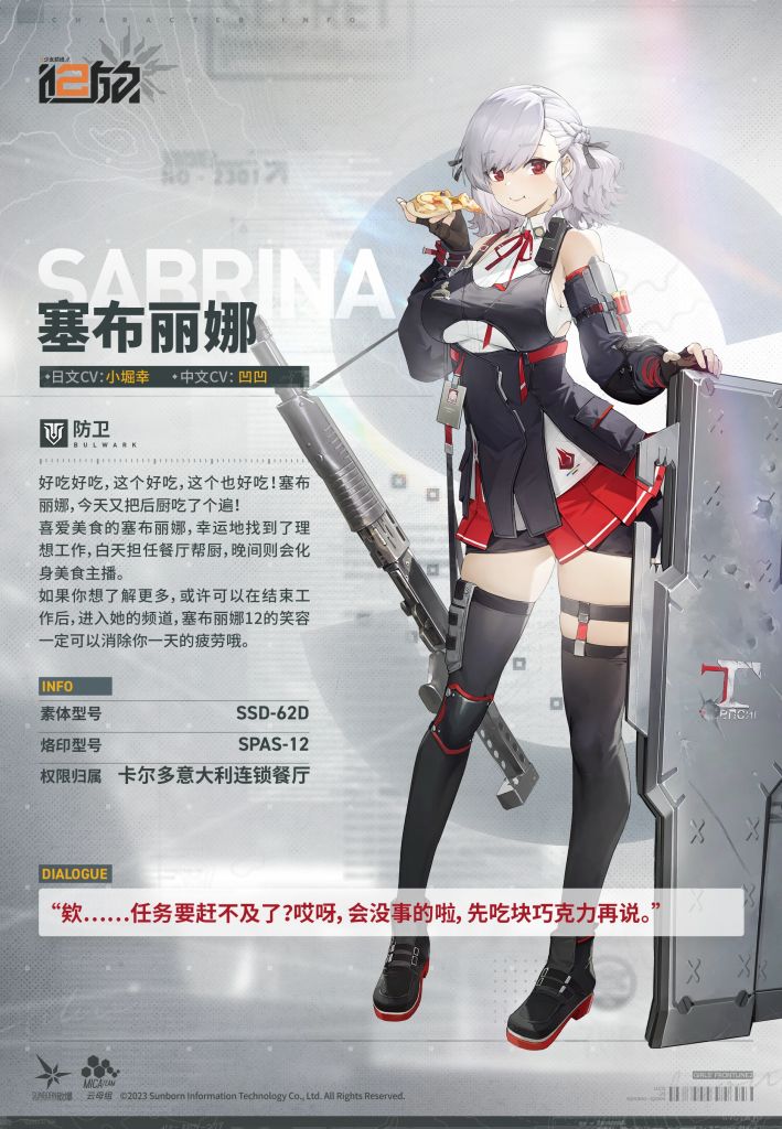 少女前线2追放塞布丽娜怎么样 少女前线2追放塞布丽娜介绍