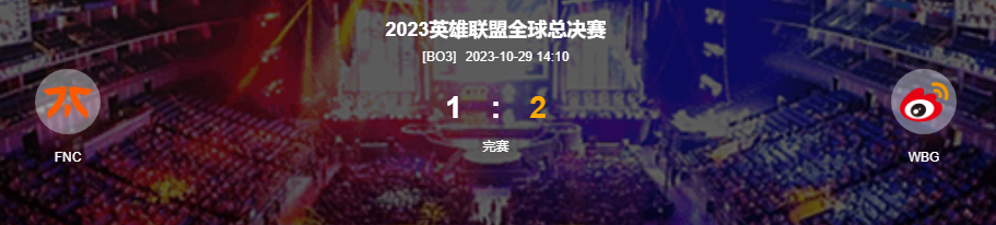 英雄联盟S13全球总决赛WBG 2-1击败FNC成功晋级八强