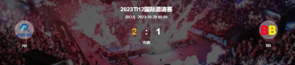 DOTA2-TI12败者组AR2比1淘汰BB