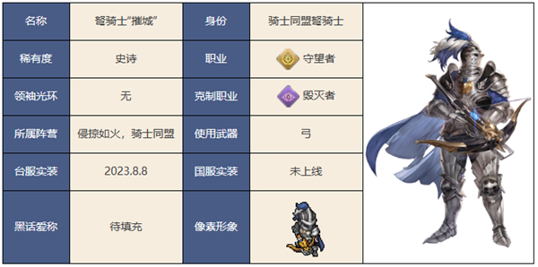 铃兰之剑弩骑士摧城怎么样 铃兰之剑弩骑士摧城技能介绍
