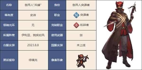 铃兰之剑倒吊人兵蜂怎么样 铃兰之剑倒吊人兵蜂技能介绍