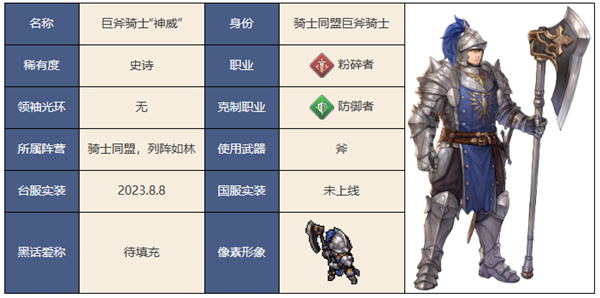 铃兰之剑巨斧骑士神威怎么样 铃兰之剑巨斧骑士神威技能介绍