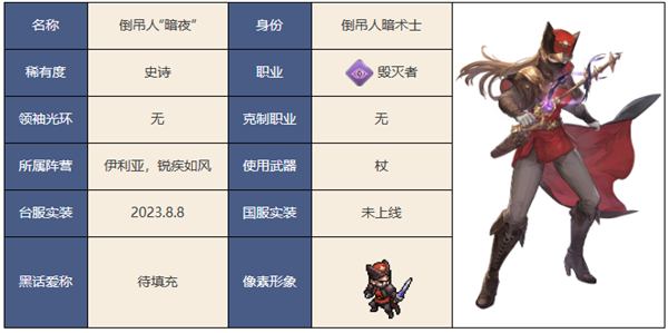 铃兰之剑倒吊人暗夜怎么样 铃兰之剑倒吊人暗夜技能介绍