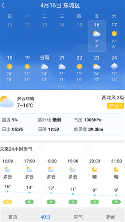天气预报早知道