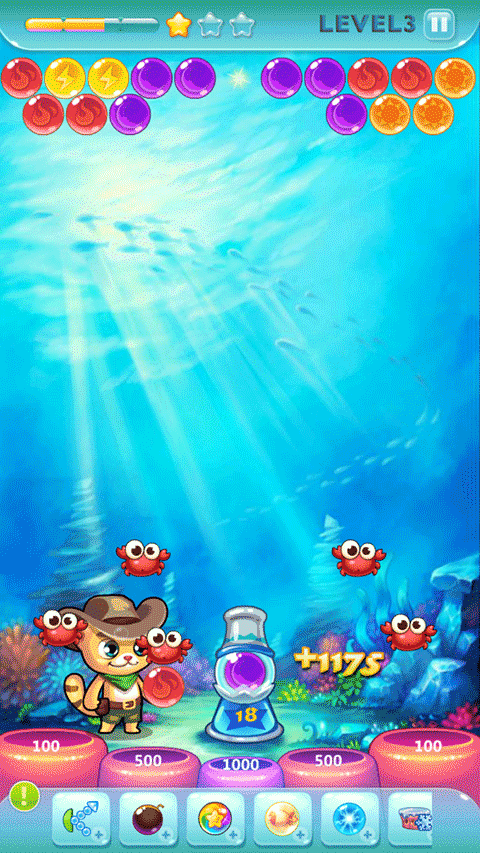 开心泡泡猫游戏