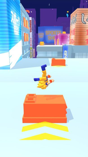 跑酷比赛自由跑3D游戏截图