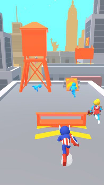跑酷比赛自由跑3D游戏截图