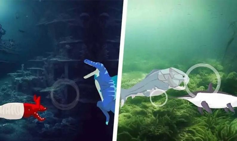 巨齿鲨与海怪搏斗中文版