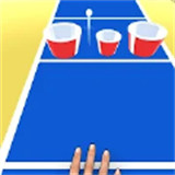 乒乓球弹入水杯